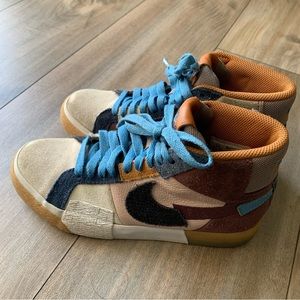 Nike Zoom Blazer Mid Premium SB 'Mosaic Pack - Dark Wine' DA8854-600 size 4.5